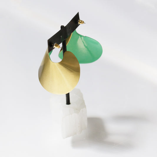 Sibilia Curl Earring Large Green