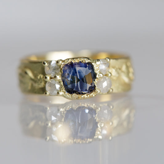 Atelier Narce 18k Gold Sapphire & Diamond Ring