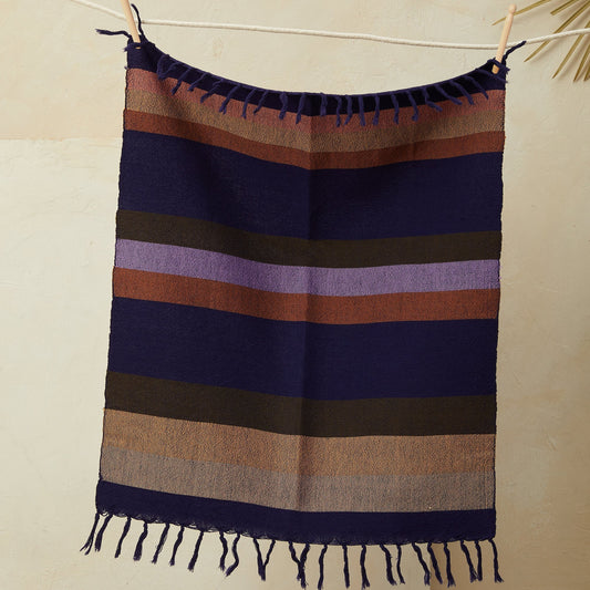 Minna Fruit Stripe Hand Towel in Plum