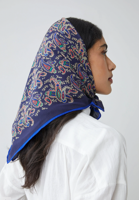 Moismont Scarf no.763 Blue Paisley