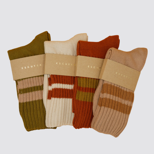 Escuyer Crew Stripes Socks 18690