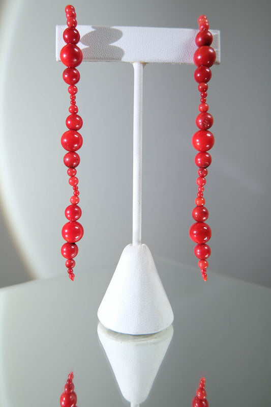 Mussels & Muscles Red Coral Single Strand Glyzinia