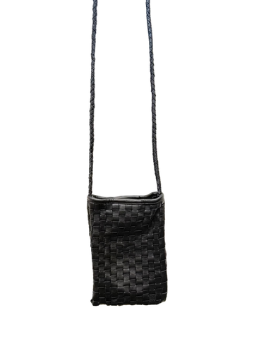Happy French Gang Pamba Black Leather Bag