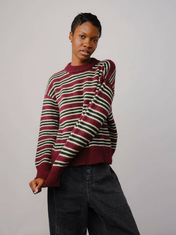 The Endry Hilma Striped Sweater - Canna