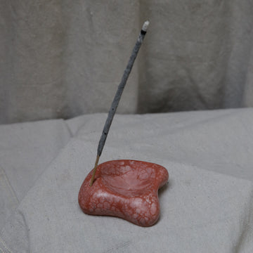 Concrete Cat Wavy Incense Holder