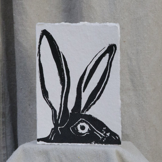 Nadine Jackrabbit Block Print Cards