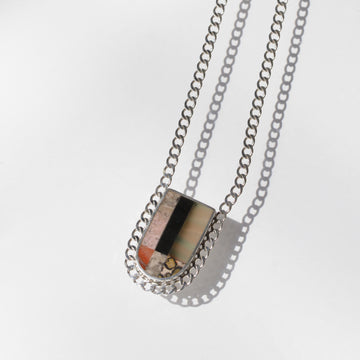 Soledad Handmade Aurora Borealis Capsule Necklace