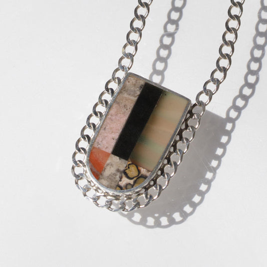 Soledad Handmade Aurora Borealis Capsule Necklace