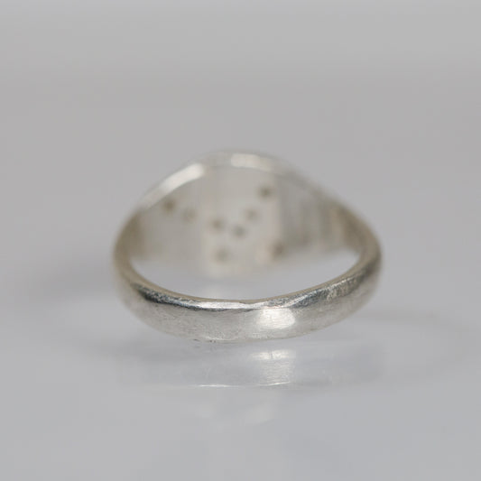 Atelier Narce OOAK Sterling & Diamond Baguette X-Ring
