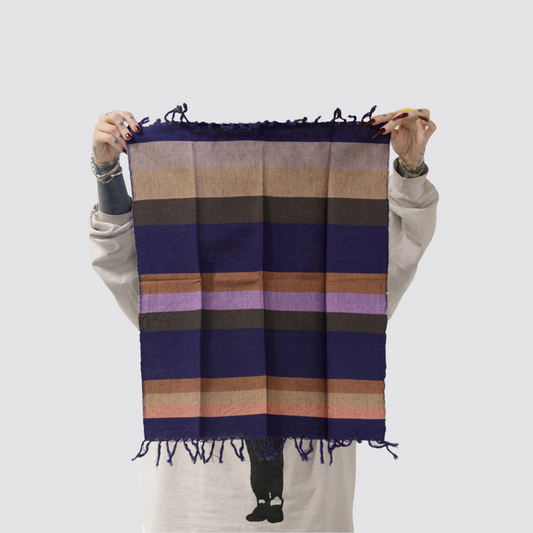 Minna Fruit Stripe Hand Towel in Plum