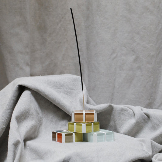 Subtle Art Studios Glass Tile Incense Holder