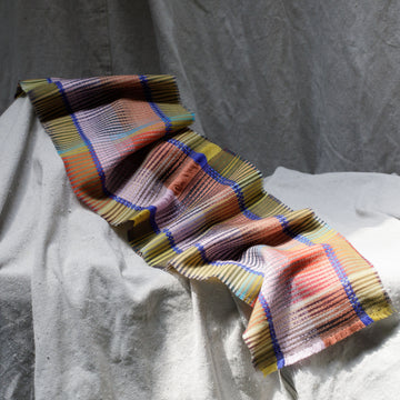 Wallace+Sewell Tippet Scarf Yellow with Burgundy stripe