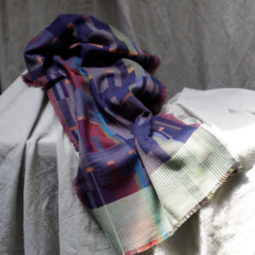 Wallace+Sewell Wrap Scarf Purple