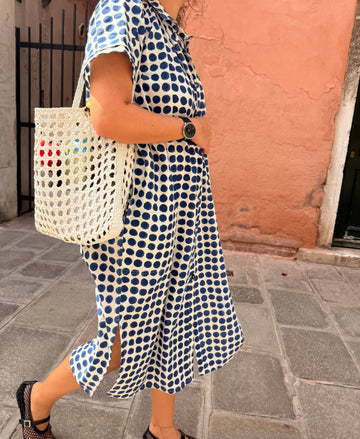 Happy French Gang Maha White Leather Bag