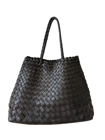 Happy French Gang Kaveri Black Leather Bag