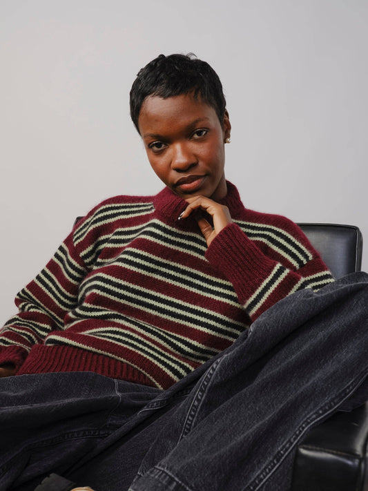 The Endry Hilma Striped Sweater - Canna