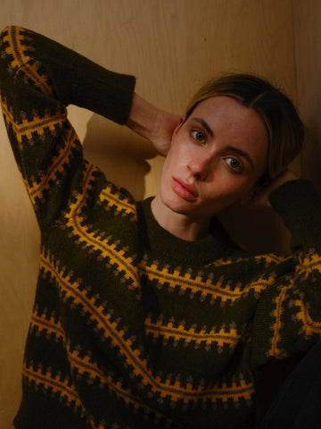 The Endry Vera Fairisle Sweater - Monstera
