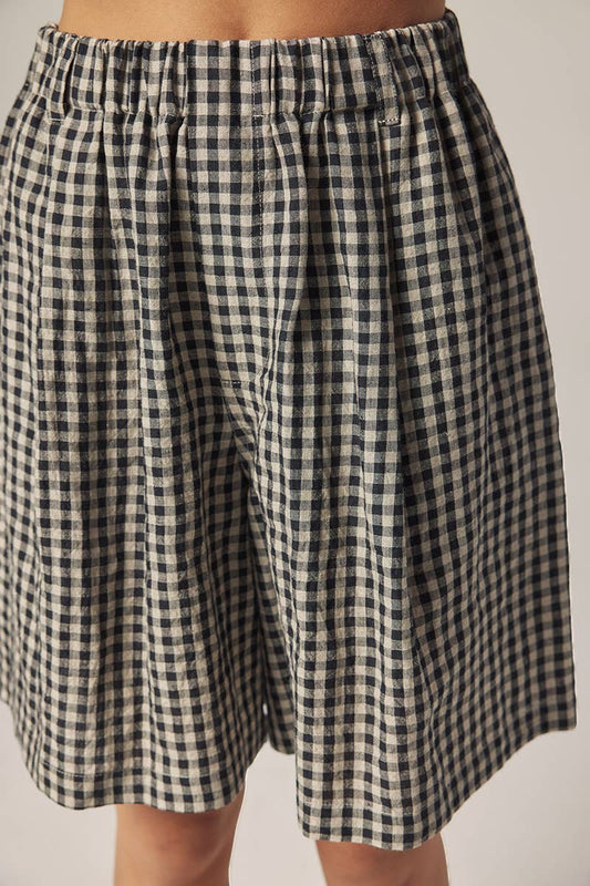 Amente Gingham Easy Shorts