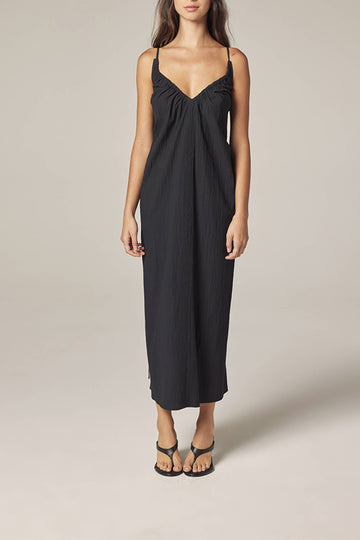 Amente Front Shirring Dress