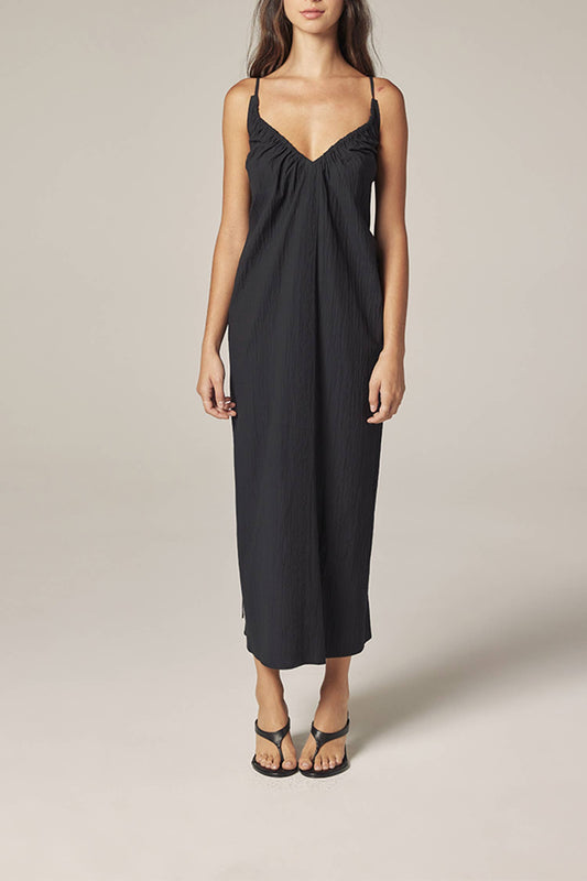 Amente Front Shirring Dress