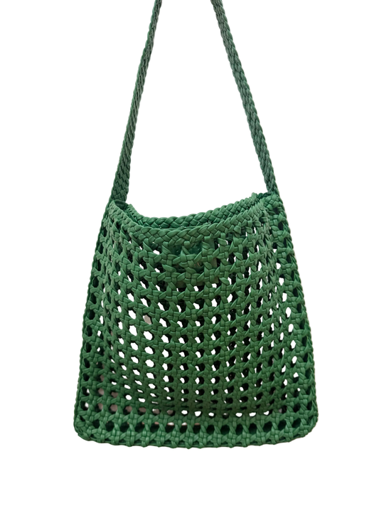 Happy French Gang Maha Green Leather Bag