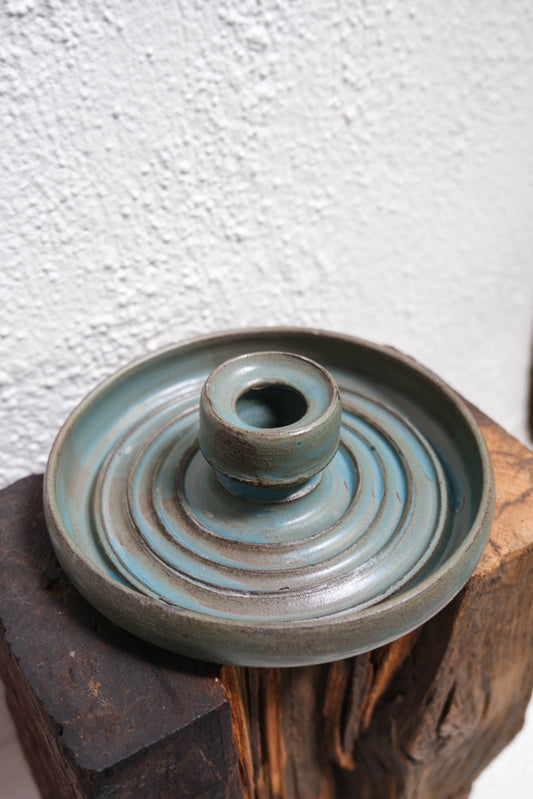 Grandmont Street Turquoise Taper Candle Holder #1