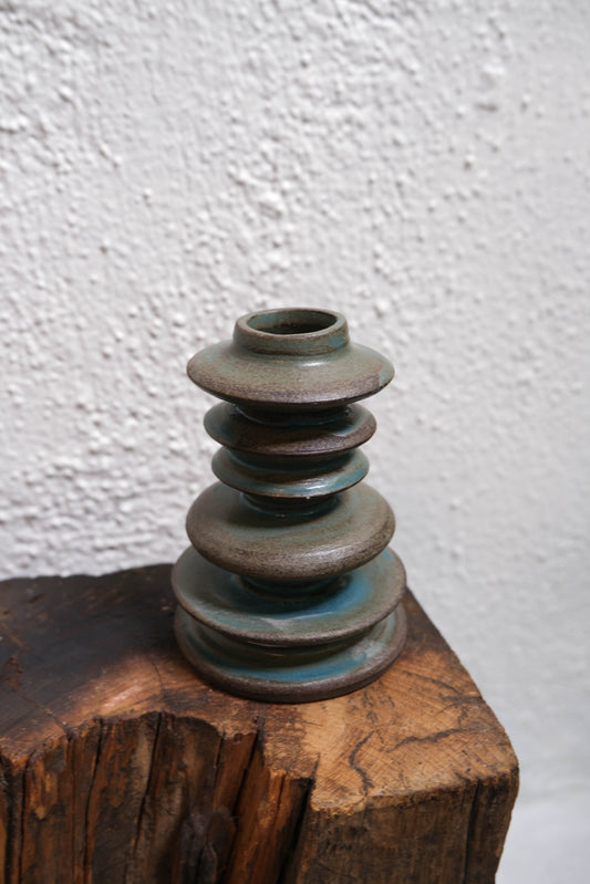 Grandmont Street Turquoise Taper Candle Holder #2