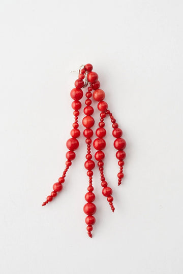 Muscles & Muscles Red Glyzinia Earrings