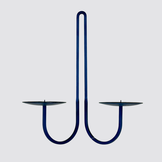 Fredricks & Mae Double Arm Iron Wall Candle Holder