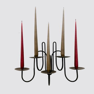Fredricks & Mae 5 Arm Iron Wall Candlestick Holder