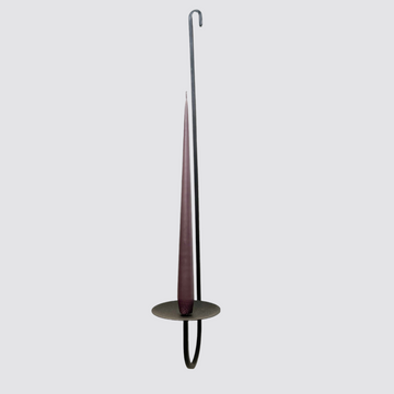 Fredricks & Mae Single Arm Iron Wall Candle Holder