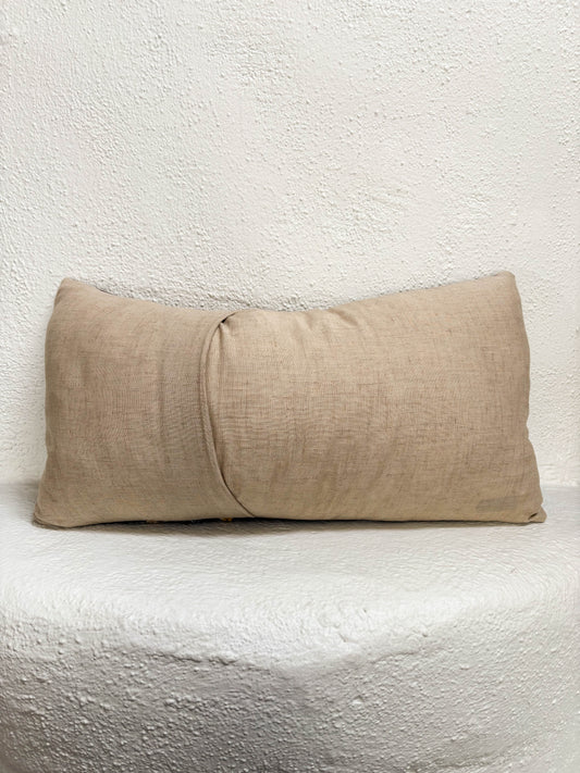 Jess Feury Colorblock Pillow- Sea/Sky