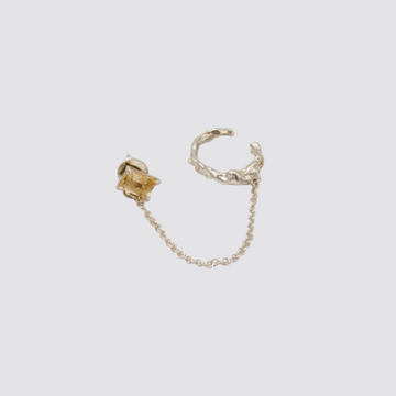 Faris Roca Gem Stud Cuff Sterling Silver and Citrine