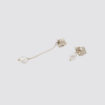 Faris Neb Drops Sterling Silver & Pearl Pair