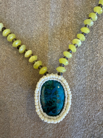 Jacki Holland Chrysocolla Necklace