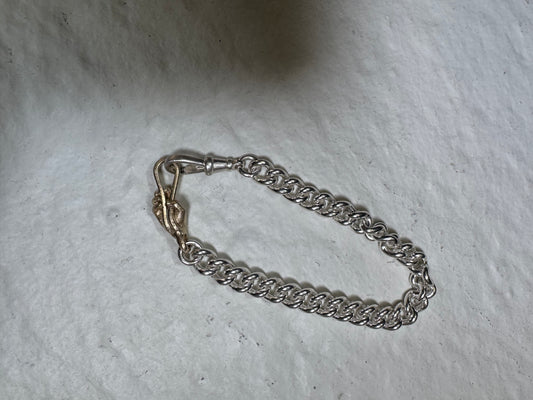 Fraser Hamilton Sterling and Gold Chain Bracelet