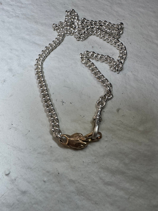 Fraser Hamilton Sterling and Gold Chain Necklace