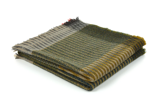 Wallace+Sewell Lismore Shetland Wool Tweed Throw (Yellow)