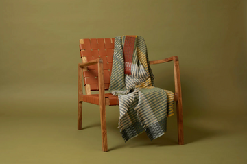 Wallace+Sewell Lismore Shetland Wool Tweed Throw (Yellow)