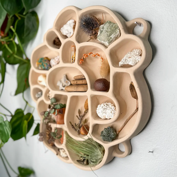 MC Large Cement Shelf Wall Hanging #1 in Sand