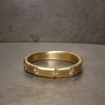 Fraser Hamilton Gold Ambit Facet Narrow Ring