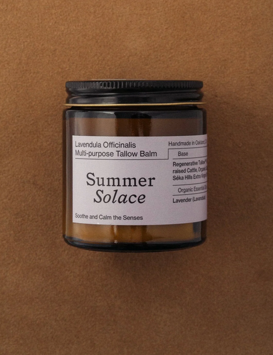 Summer Solace Tallow Balm, Lavender & Golden Champa (4oz)