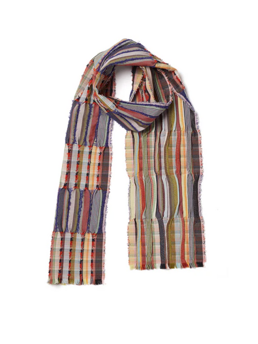 Wallace + Sewell Peonia Silk Crepe Scarf (Regatta)