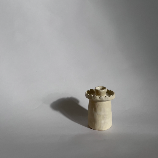 Oon Tall Scalloped Cande Holder