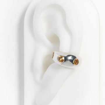 Faris Grosso Gem Ear Cuff Sterling Silver & Citrine