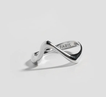 Faris Wave Ring Sterling Silver