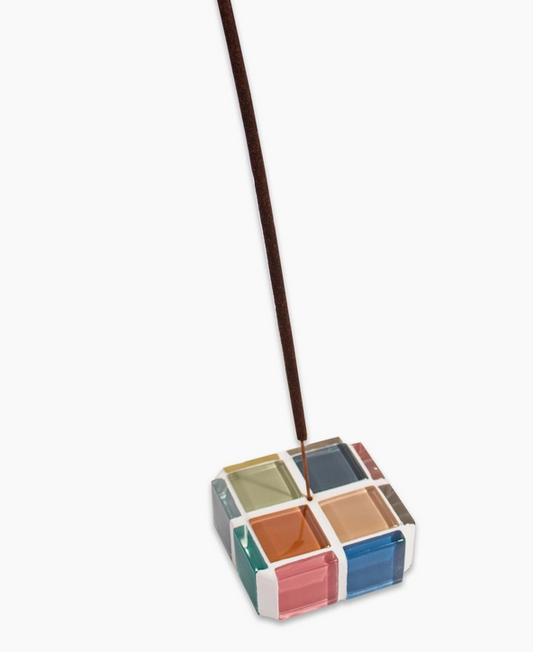 Subtle Art Studios Glass Tile Incense Holder