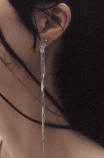 Mussels and Muscles Lissom Cascade Earring Long