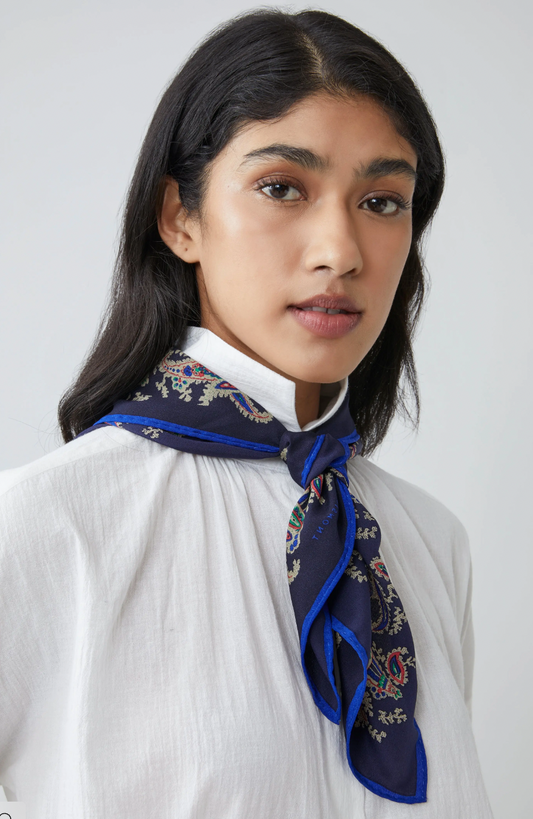 Moismont Scarf no.763 Blue Paisley