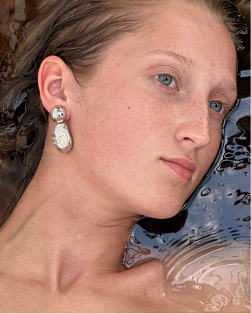 Mussels & Muscles Sterling Pebble Earrings